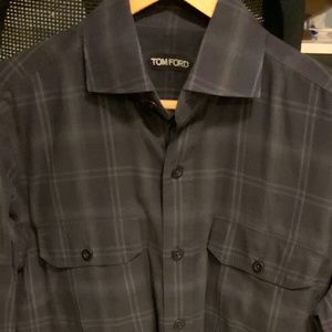Tom Ford Cotton Slim-Fit Shirt In Check Print